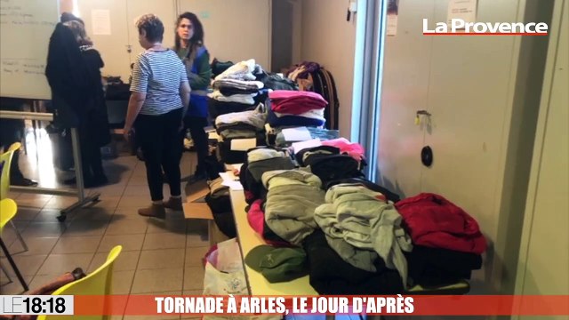 Le 18:18 - Notre reportage avec les sinistrés de Pont-de-Crau à Arles, au lendemain du passage de la tornade