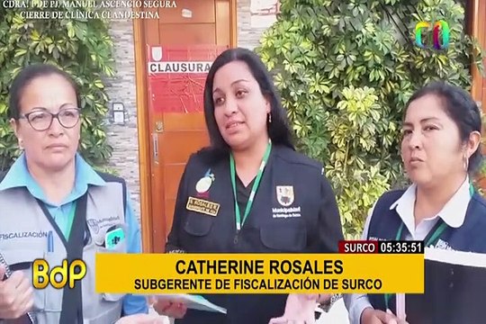 Surco: clausuran clínica clandestina que funcionaba en una vivienda