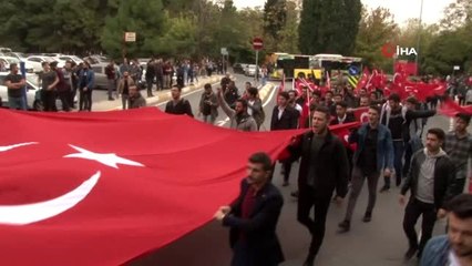 Barış Pınarı Harekatı'na üniversite öğrencilerinden destek