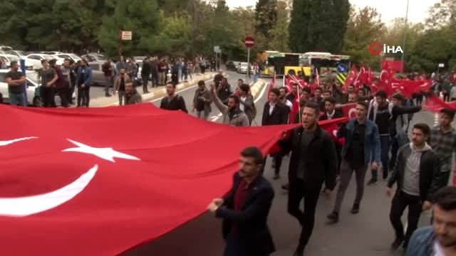 Barış Pınarı Harekatı'na üniversite öğrencilerinden destek