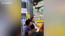 Shopping mall roof collapses on terrified customers during Philippines earthquake