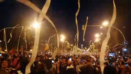 Rollos de papel higiénico al aire en Barcelona