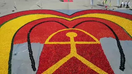 Almería consigue elaborar el corazón de hortalizas más grande del mundo