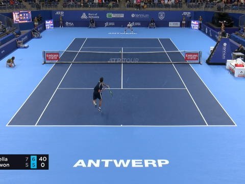 Anvers - Le point qui envoie Guido Pella en quarts