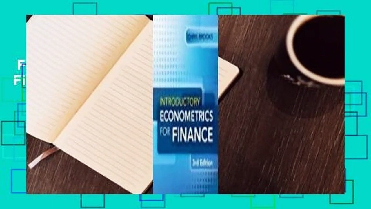 Full E-book  Introductory Econometrics for Finance Complete