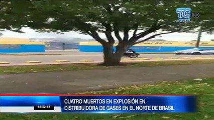 Cuatro personas murieron en una fábrica de gas en Brasil