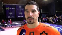 Kevin Bonnefoi après le match nul entre Istres et Montpellier Handball