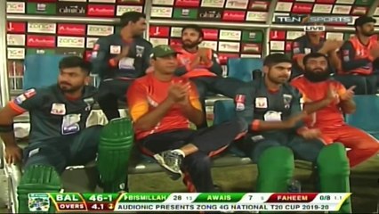 Bismillah Khan smashes fifty off 20 balls for Balochistan against Central Punjab in National T20 Cup 2019/20