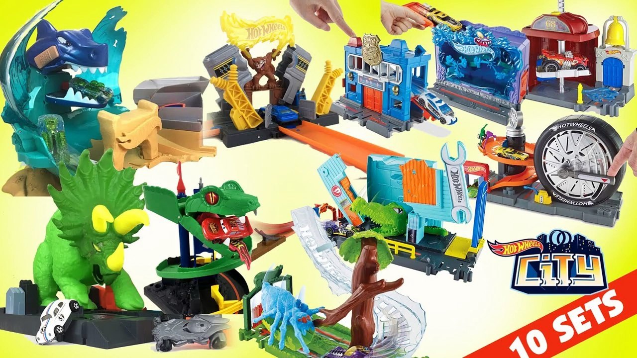 Top 10 Hot Wheels City Sets Compilation || Keith's Toy Box - video ...