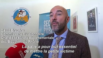Marseille: au QG de la police, un nouvel espace pour l'écoute des enfants victimes de violences