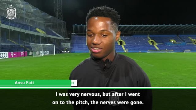 I was nervous but tried my best to enjoy it - Ansu Fati on his Spain U21 debut