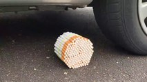 Crushing Crunchy   Soft Things by Car! - EXPERIMENT- CIGARETTES VS CAR