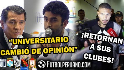 SPORTING CRISTAL Y ALIANZA LIMA: SORPRESA POR CAMBIO REPENTINO DE UNIVERSITARIO SOBRE DE ESTATUTOS