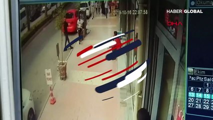Telefonla konuşurken pompalı saldırıya uğradı! O anlar kamerada