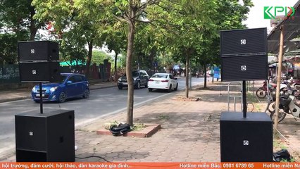 Dàn âm thanh đám cưới loa array Mini giá chỉ từ 85 triệu