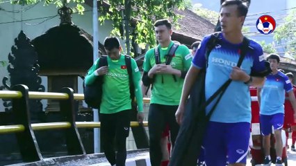ĐT Việt Nam gặp sự cố hy hữu trong buổi tập đầu tiên tại Bali | VFF Channel