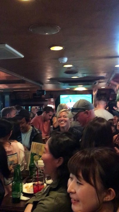 Japan beating Scotland during RWC 2019 in a Japanese pub 1 | Anthony S Casey Singapore