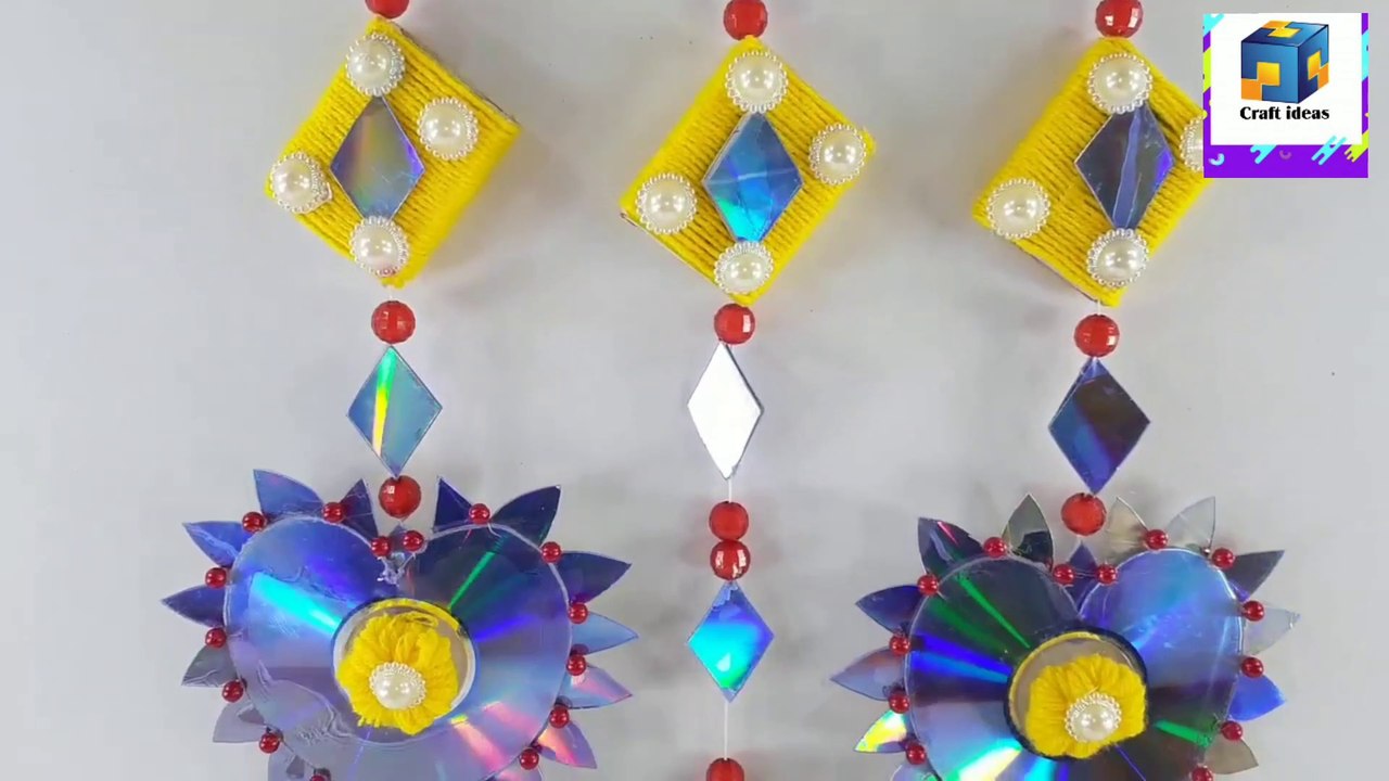 Amazing creative crafting out of old cd disk and matchbox | diy wall decorating idea | craft ideas