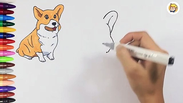How to draw shiba inu dog so cute