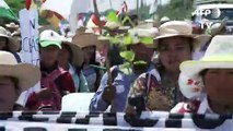 En Bolivia los indígenas marchan contra la política medioambiental de Morales