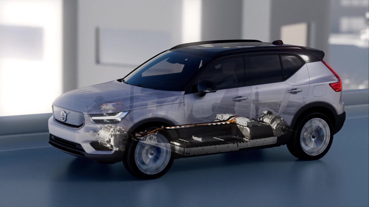 Volvo XC40 Recharge One Pedal Drive Animation video Dailymotion