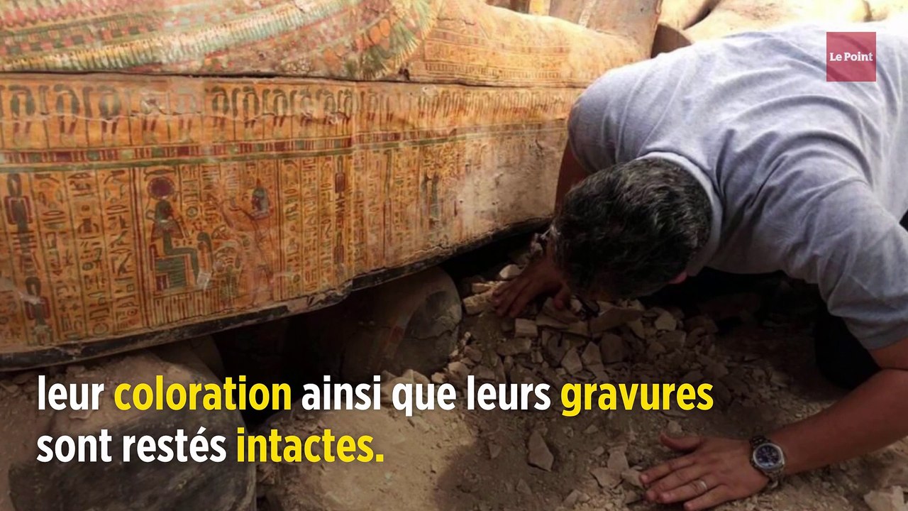 Fouille miraculeuse en Égypte : plus de 20 sarcophages mis au jour