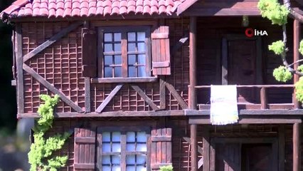 Gerçeğinin kopyası 'maket ev' görenleri şaşırtıyor