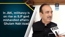 In J&K, militancy is on rise as BJP govt mishandled affairs: Ghulam Nabi Azad