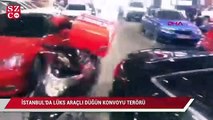 İstanbul'da lüks araçlı düğün konvoyu terörü