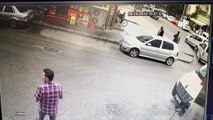 Aksaray’da 2 kişinin yaralandığı silahlı kavga güvenlik kamerasında