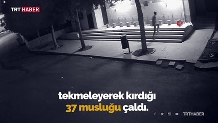 Okul ve camilerin musluklarını tekmeleyerek kırıp çalan hırsız tutuklandı