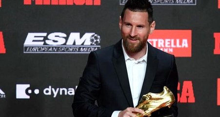 Messi Altın Ayakkabı 6. kez kazandı, Ronaldo ile arayı açtı
