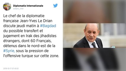 Jean-Yves Le Drian en Irak pour définir un dispositif pour juger les djihadistes de l’EI