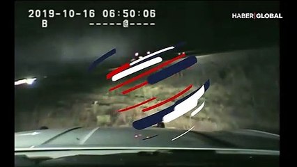 Baygın sürücünün hayatını yalnızca birkaç saniye ile kurtardı