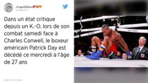 Mort de Patrick Day. « Difficile d’expliquer ou de justifier les dangers de la boxe dans un moment pareil »