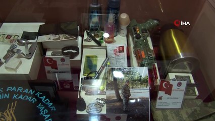 Türkiye’nin ilk şehitler müzesinde bir çok şehit çantası halen açılmayı bekliyor