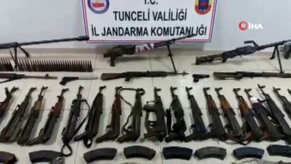 Tunceli'de teröristlere ait 8 sığınak imha edildi