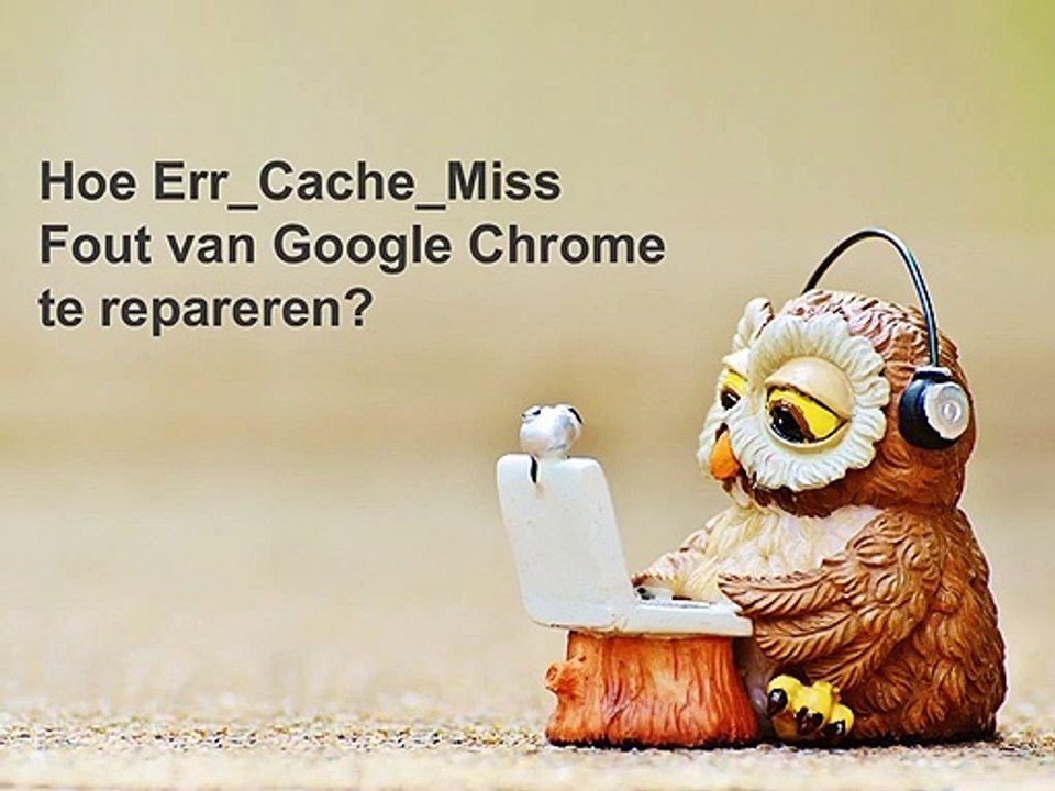 Err_Cache_Miss Fout van Google Chrome te repareren?