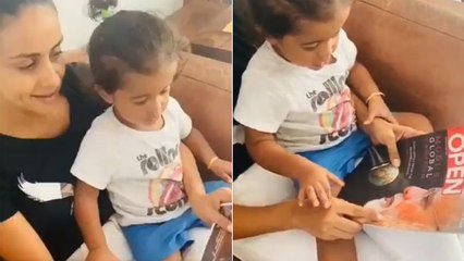 PM Modi Surprised by actress Gul Panag teaching Her  Son about him