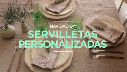 Navidad DIY "Servilletas personalizadas"