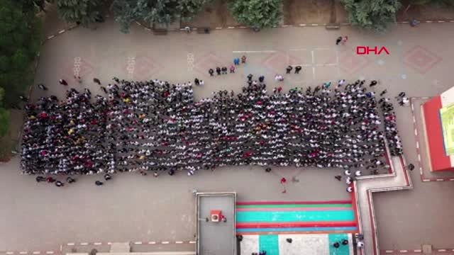 Bursa-bin 380 öğrenciden, mehmetçiğe asker selamı