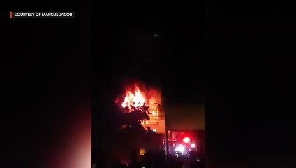 A fire razes in Gaisano mall in General Santos City