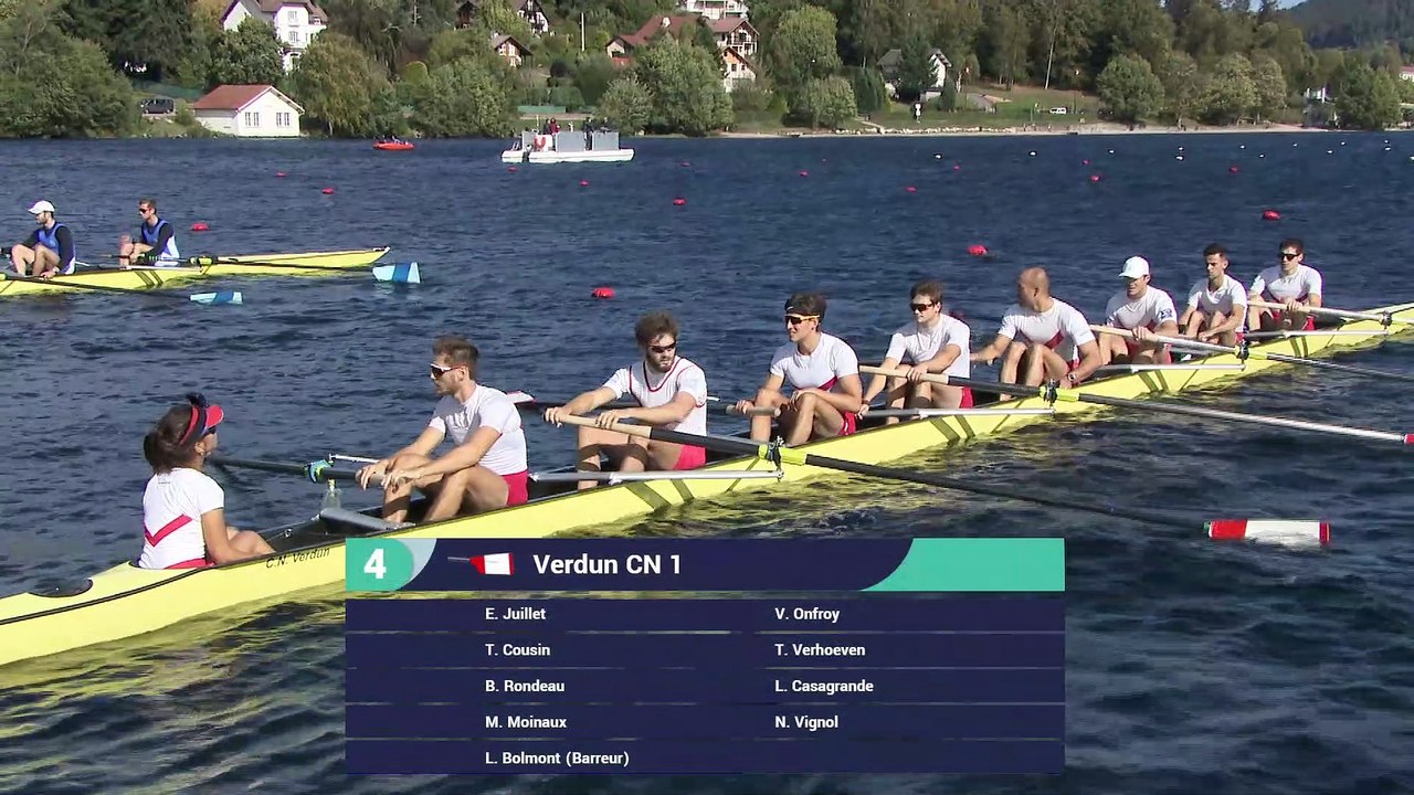 Championnats de France Sprint Senior Gerardmer 2019 - Huit de pointe sans barreur senior homme