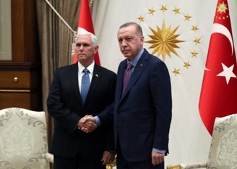 Cumhurbaşkanı Erdoğan ve Mike Pence arasıdaki kritik görüşme başladı