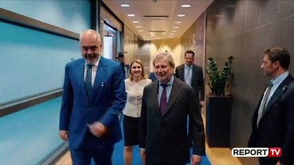 Report TV -Rama në Bruksel për negociatat! Hahn: Përmbushët detyrimet!