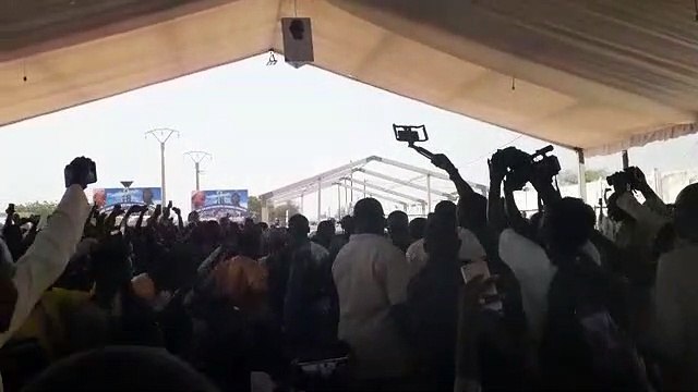 Magal à Ngabou- les talibés incontrôlables à l'arrivée de Sokhna Aïda