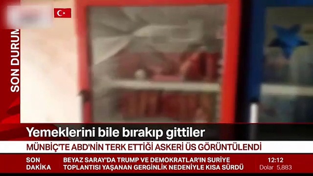 ABD'nin terk ettiği üssün görüntüleri ortaya çıktı! Yemeklerini bile yiyemediler