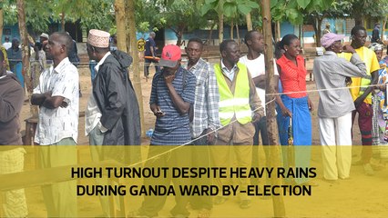 High turnout despite heavy rains during Ganda ward By-Election