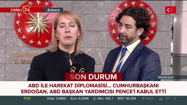 Başkan Erdoğan, ABD Başkan Yardımcısı Pence'i kabul etti