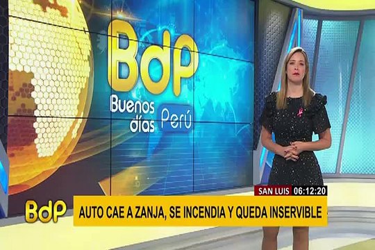 San Luis: dos hombres resultan heridos al caer vehículo a zanja